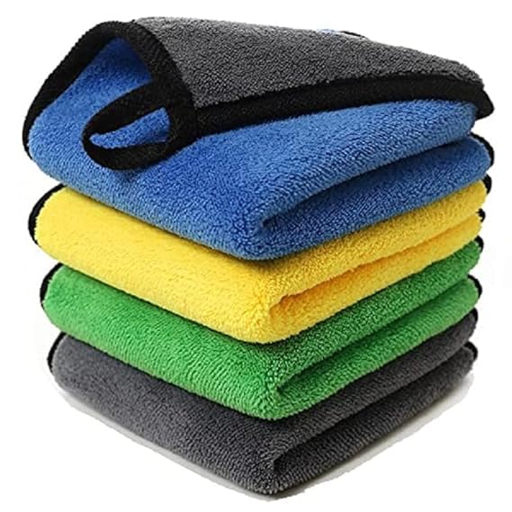 autokaar Microfiber Cloth for Car Cleaning and Detailing Double Side Extra Thick Plush Towel Lint-Free, 800 GSM (Size 40cm x 40cm) Pack of 4-image-30