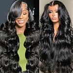 13x6 HD Lace Front Wigs Human Hair 28 Inch Body Wave Lace Front Wigs Human Hair Pre Plucked 200% Density Transparent Lace Frontal Wigs Human Hair Lace Front Wigs Baby Hair Human Hair Wig for Women