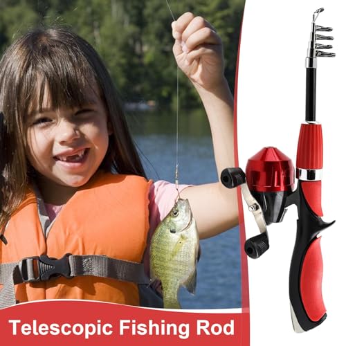Kit de pesca para niños con combo de cana carrete y equipo de iniciacion 6