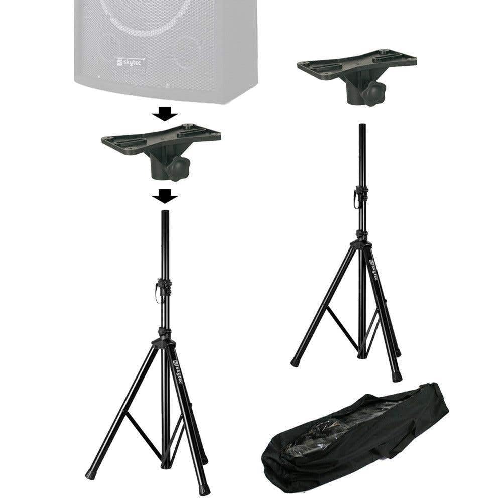 Pieds d'Enceintes Vonyx avec Plateaux - Ensemble Complet