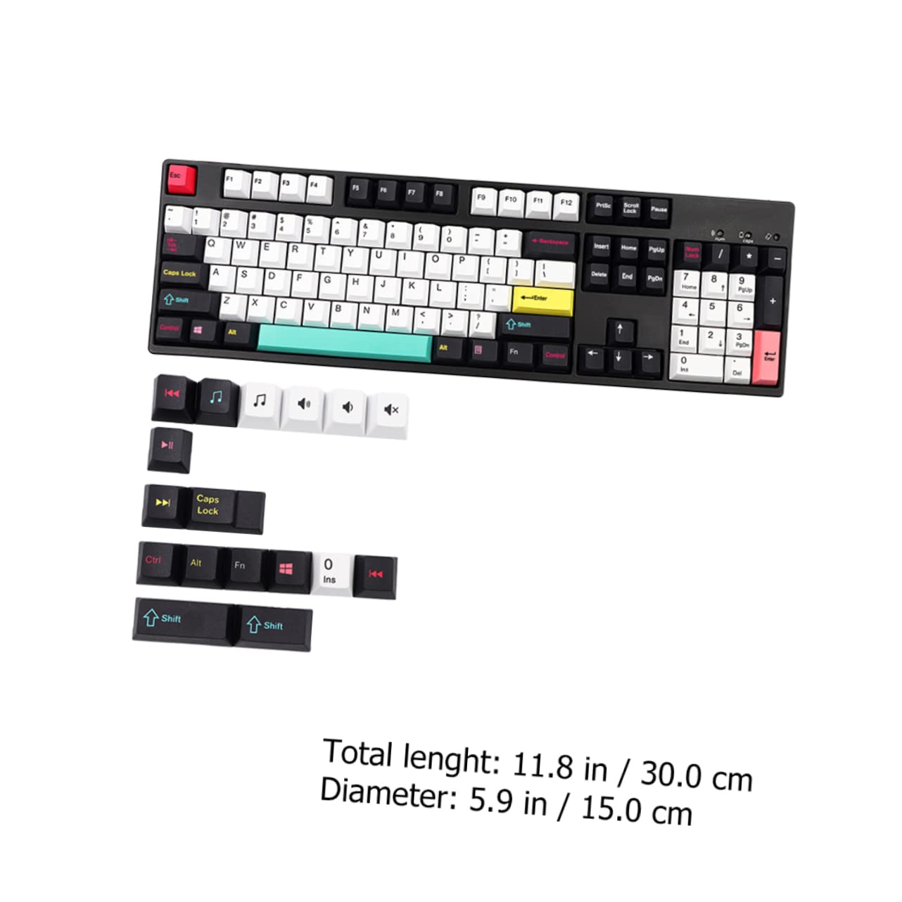 DOITOOL Tecla para Teclado Mecánico De Teclas Pbt Personalizadas Altura Original Decoración para Ordenador