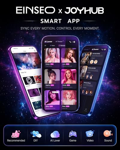 Image of EINSEO Sex Toys for Men Penis Pump - AI Sync Waterproof Male Masturbator Stroker with 7 Sucking Thrusting Rotating & 7 Licking Modes, Adult Toys Pocket Pussy Mens Sex Toy Blowjob Sex Machine Bath Item
