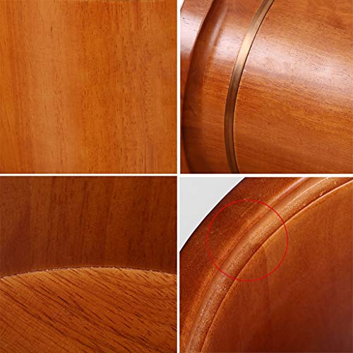 Katzowen bañera de pies de madera con tapa 35 cm miniatura 6