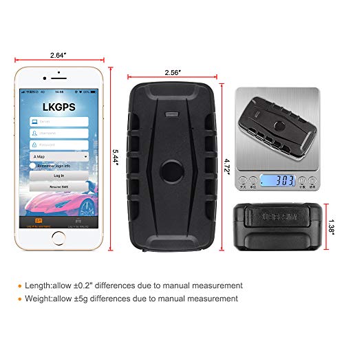 Autopmall GPS Tracker for Vehicles Car Tracker Hidden Magnetic with Free Software 5 Month Battery Real Time Truck, Asset, Elderly, Teenager Tracker