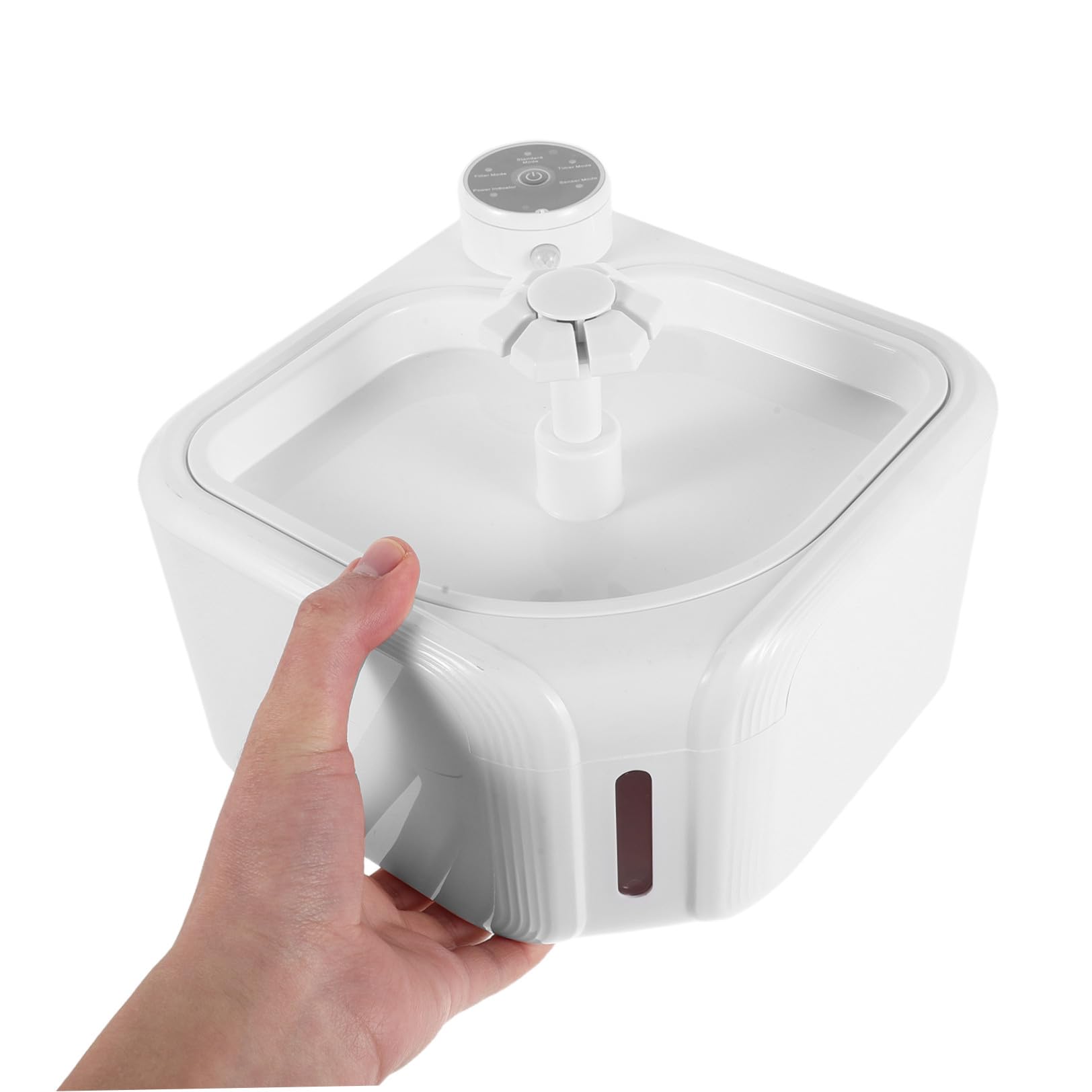 Fuente de Agua Automática para Mascotas con Sensor, Blanco