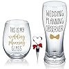 This is my wedding planning glass set engagement gift for couples mr mrs gift anniversary wedding gift for newlyweds bride and groom bridal shower gift set  urban country home decor