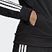 adidas Women’s Essentials 3-stripes Tricot Track Jacket, Black/White, Small