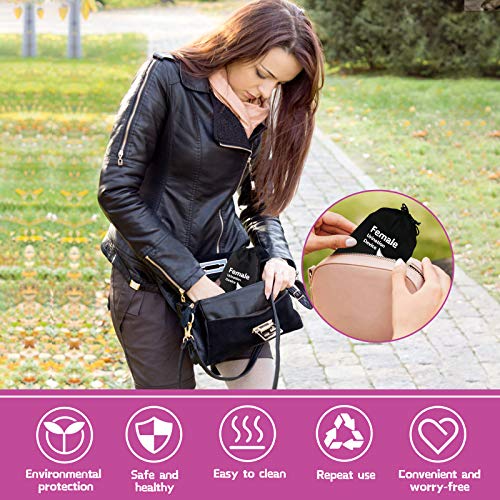 Female Urination Device, Portable and Lightweight Urinal for Women Standing Up to Pee, Reusable Silicone Urine Funnel with Extension Tube Perfect for Outdoor Activities and Public Restroom (Fuchsia)