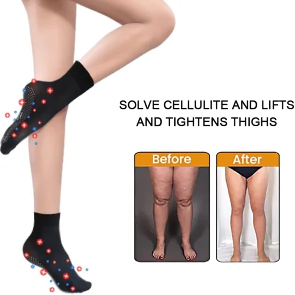 Miniatura 3 de Calcetines elásticos para moldear el cuerpo iónico de turmalina