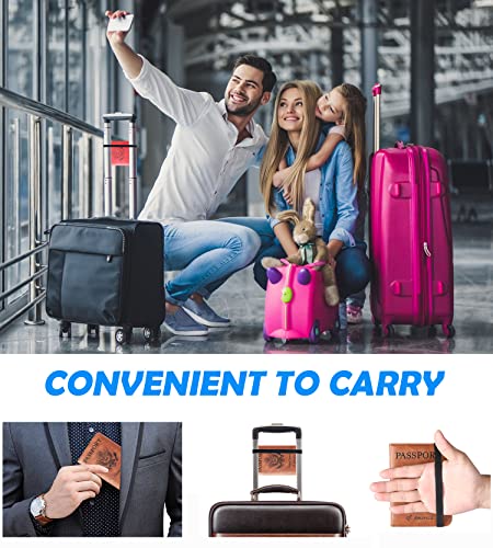 Image of Passport Holder for Travel Essentials, Passport Cover, Rfid Blocking Wallet | Travel Wallet, Leather, Passport Case, Travel Accessories, Vacation Luggage Must Haves, for Men Women
