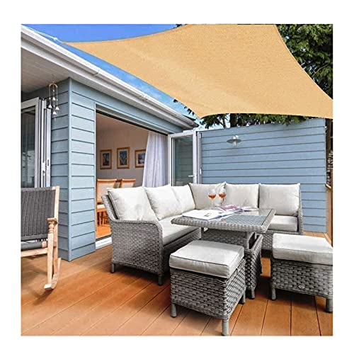Voile d'ombrage rectangulaire 3m 4m 5m auvent protection solaire anti-UV pour pergola