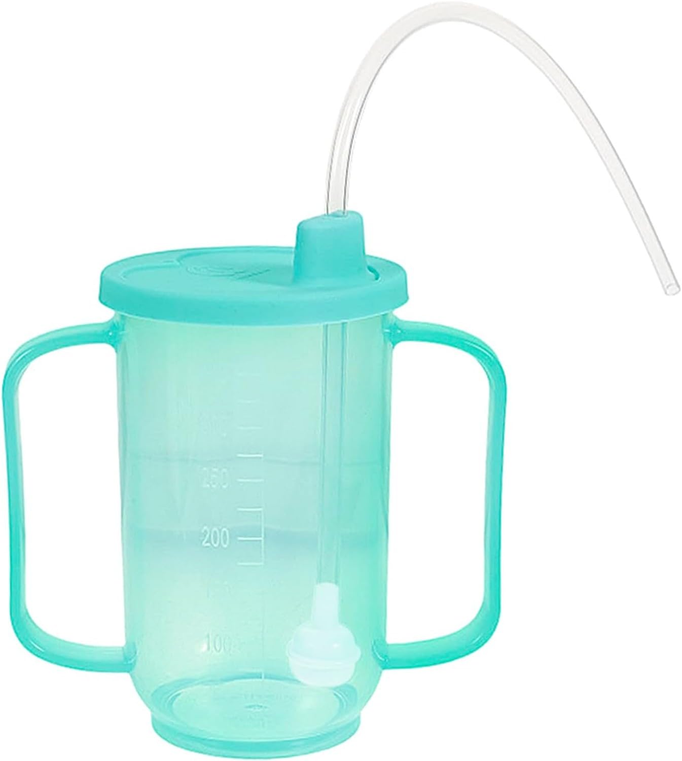 XIUNYIE Dysphagia Cups for Adults Elderly 350ml Sippy Cup Long Straw Cup with 2 Handles No Spill Spill-Resistant Drinking Cup Disabled Patients Handicap Cups Sippy Cups