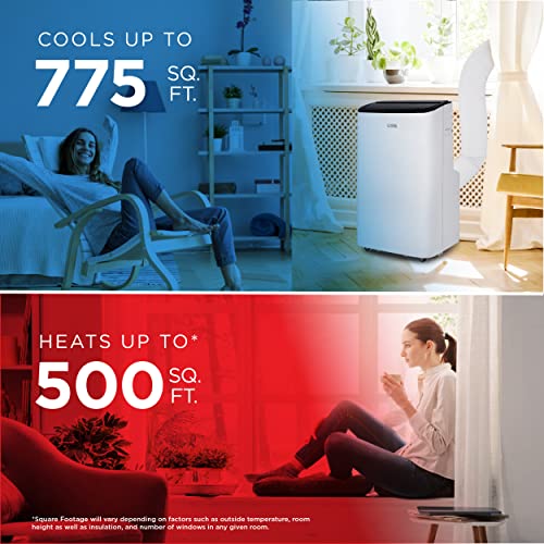 Commercial Cool Ccp10Hjw Unit With Dehumidifier & Fan Portable-Air-Conditioners, 15000 Btu With Heat, White #TOP2