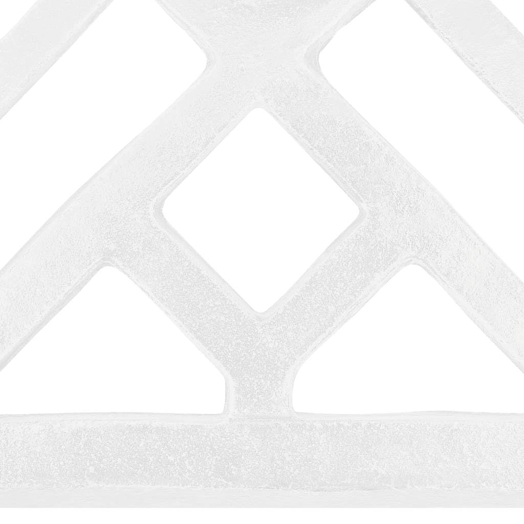 Socle de parasol Blanc 44x44x31 cm Fonte