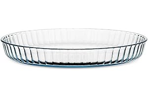 abhome Glass Baking Dish for Oven, 2-Quart Round Casserole Dish