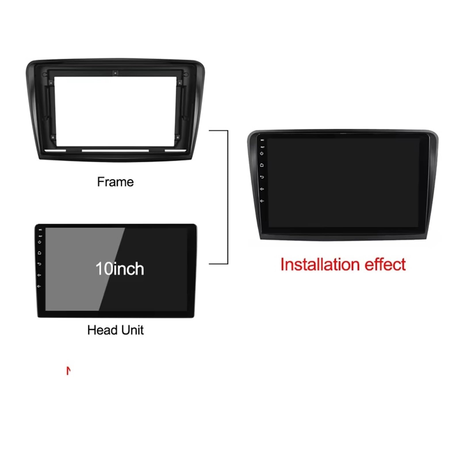 Para Skoda Para Superb 2 Para B6 2008-2015 GPS Reproductor De DVD Instalar Panel Adaptador Cubierta Fascia 10 Pulgadas Marco Radio Coche Fascia Radio Coche