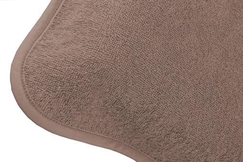 Housse de chaise longue en éponge 100% coton marron de qualité supérieure