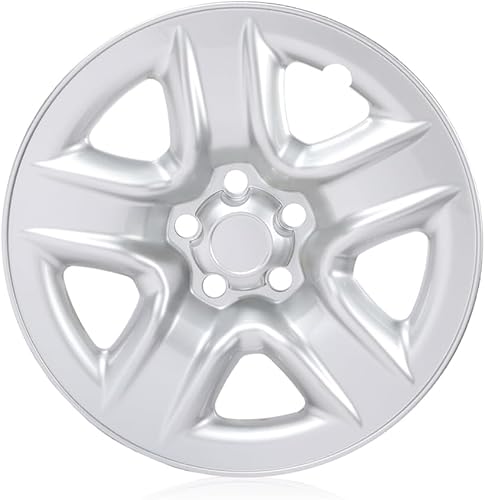 PIT66 Tapacubos compatible con Toyota RAV4 2006-2011 17x6-12 2012 Toyota RAV4 (Gasolina) 17x6-12 cubierta de tapa de cubo de rueda, piel plateada,