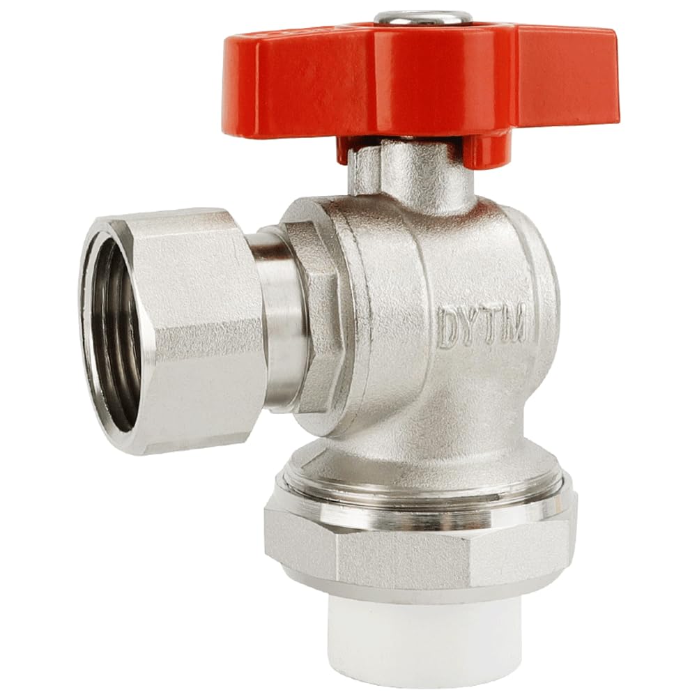Tubería de Agua de 1" BSPP Hembra con Rosca de Codo y unión esférica, Accesorio for medidor de Agua, Tubo de latón de 25 mm/32 mm.(32mmx 1 Inch)