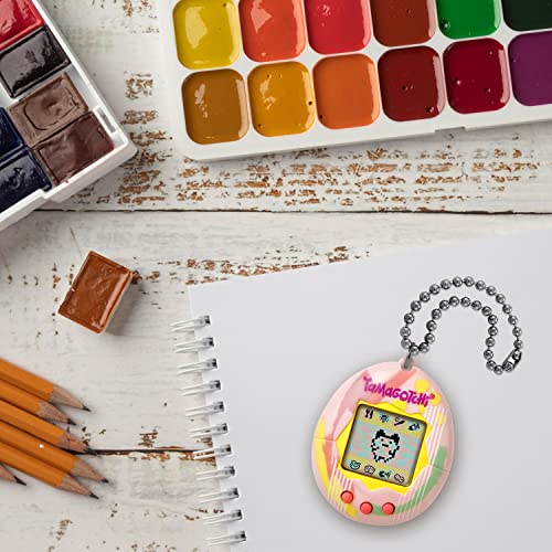 Image of TAMAGOTCHI Original Art Style Digital Pet - Electronic Game - Pink - Pet Care Theme - Tamagotchi Proprietary Hardware