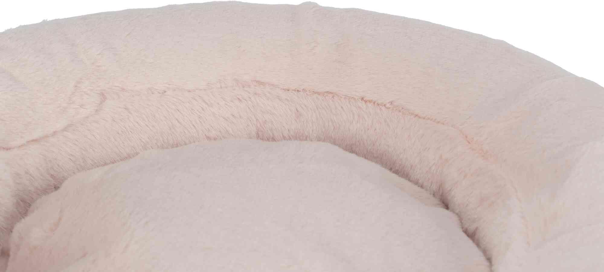 TRIXIE Hundebett Felicia rund ø 50 cm in Beere - ø 26 cm Liegefläche - weiches Hundekissen mit Silikon-Füllung - Hundekorb für kleine Hunde & Welpen - rutschfest - Bezug abnehmbar und waschbar - 37882