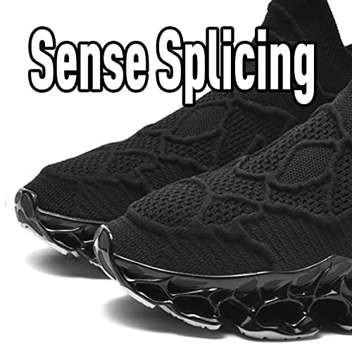 Image of Poramea Mens Slip on Loafers Walking Tennis Shoes Laceless Running Blade Sneakers Mesh Trail Jogging Casual Athletic