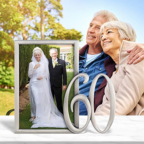 Lasody 60Th Picture Frame-60 Anniversary Frame,Happy 60Th Birthday Decoration #TOP3