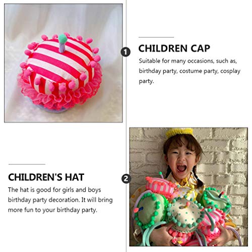 KESYOO ChapÃ©u de Vela de AniversÃ¡rio EngraÃ§ado ChapÃ©u de PelÃºcia Bolo de AniversÃ¡rio Novidade