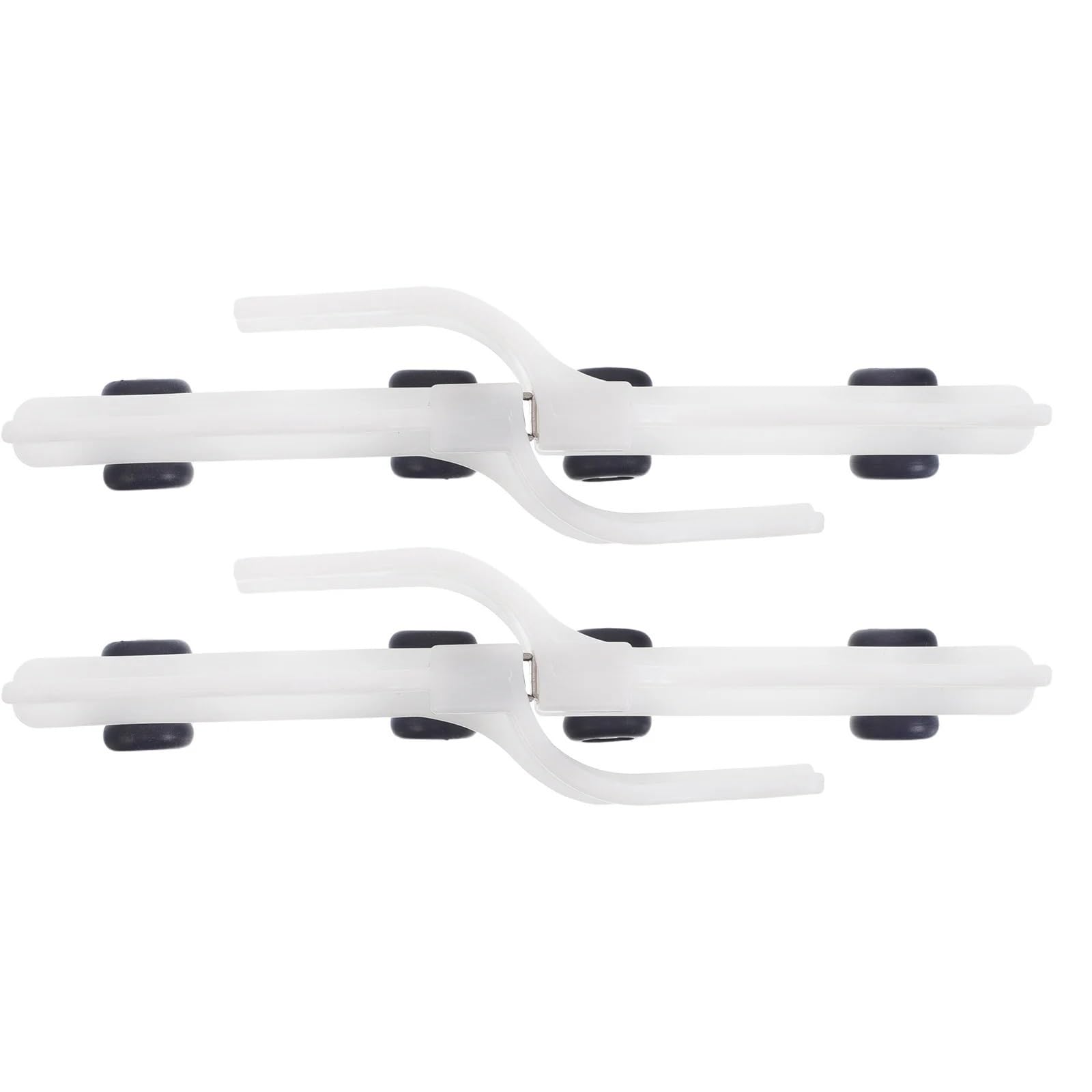 Curtain Track Glider Rollers 2Pairs Magnetic Curtain Pulley Closure Bearing Rollers Silent Smooth Sliding Drapery Track Accessories Window Rail for Shower Curtain