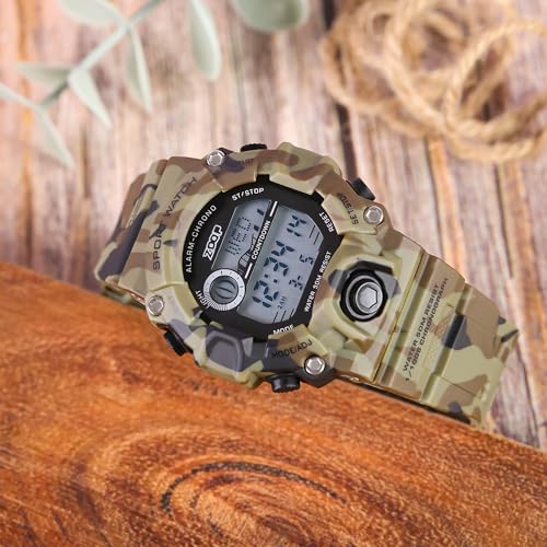 Image of Zoop Digital Watch with Digital Dial & Military Camo Strap for Boys Kids, from House of Titan - 16051PP04