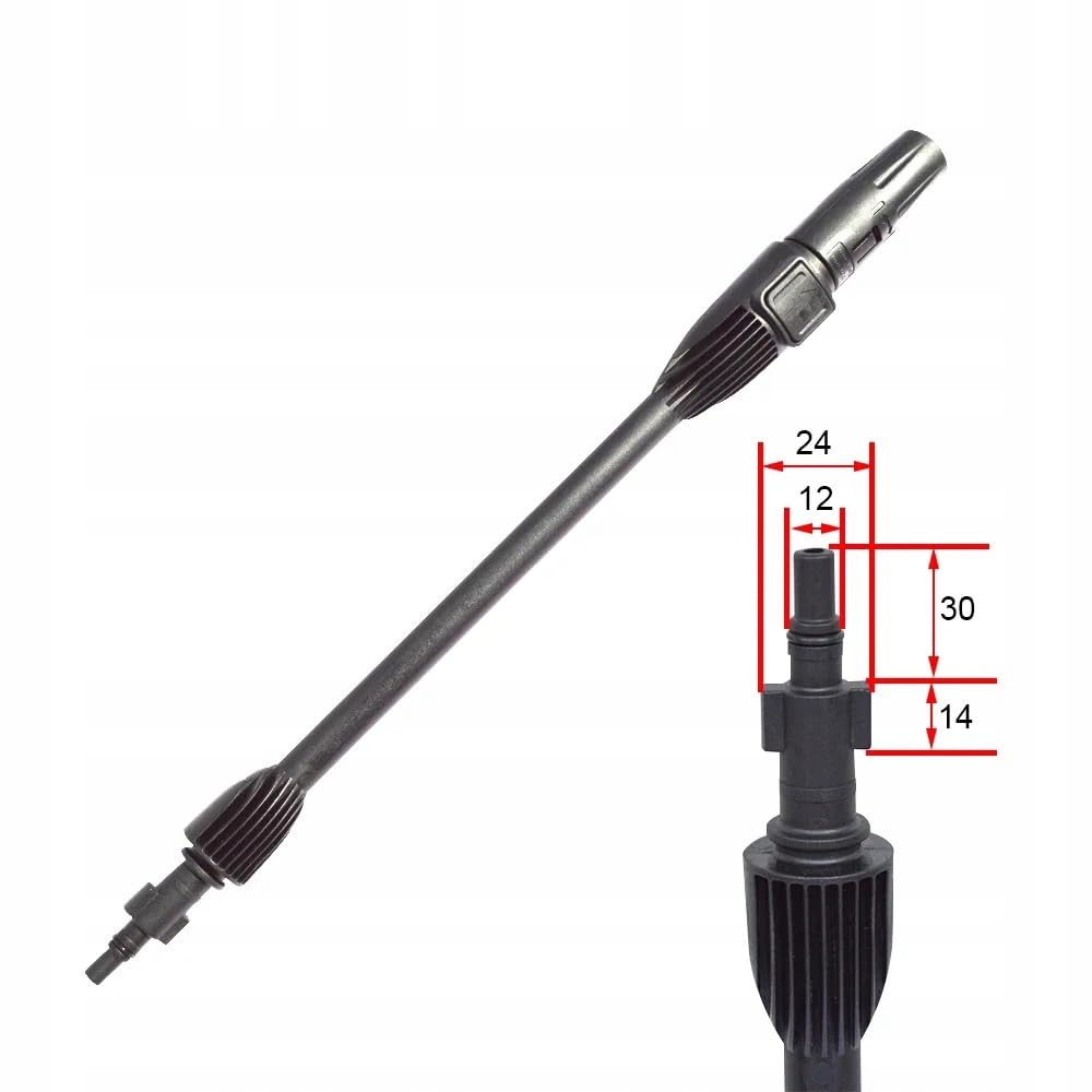 Vario Quick Connect lancia ad alta pressione – Ricambio per idropulitrice AR Blue Clean Michelin Black Decker Mac Allister Makita Stanley Bosch | 160 bar, 60 °C, Quick Connect