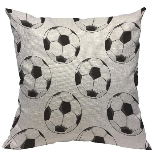 TKS MITLAN Capa de almofada com estampa de futebol esportivo 45,7...