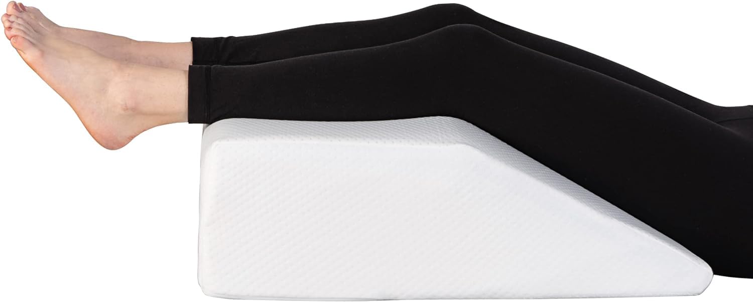 Pinkfairy White Elevating Leg Rest Pillow Supportive For Pregnancy, Blood Circulation Reduce Back Hip Knee Joint And Sciatica Pain Ideal For Surgery And Injury