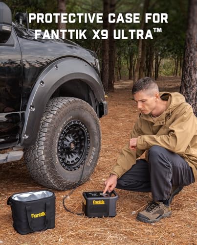 Fanttik Carrying Case for X9 Ultra Portable Tire Inflator, Camera Shoulder Bag, Thermal Bag