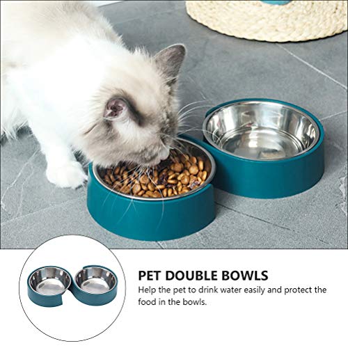 Tigela de design minimalista em forma de S para animais de estimação tigela anti-tombamento para cãe