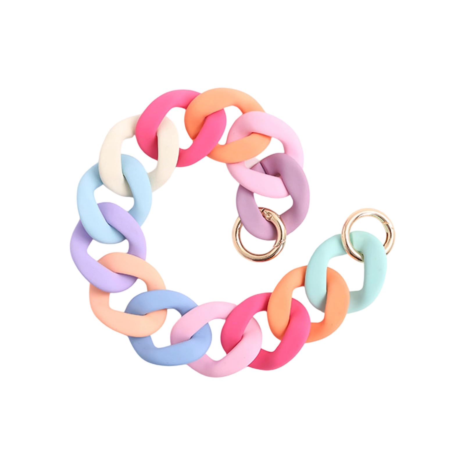 Elnwnnkc Dumpy Acrylic Purse Strap Bag Chain Handle Replacement, Handbag Purse Making Accessory Decorations Extender Chain Bag Handle