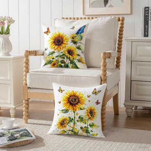 Housse coussin 80x80cm velours jaune double face de qualité supérieure - 4