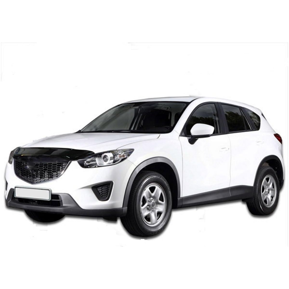 SCOUTT Motorhaubenschutz passend für Mazda CX-5 2012-2016, Windabweiser Insektenschutz Steinschlagschutz Passform Schwarz