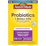 Nature Made Probiotics for Women and Men, Probiotic Capsules 1 Billion CFU from Live Cultures for Immune & Digestive Support, 30 Capsules, 30 Day Supply
