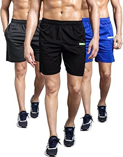 1994Fashion Men's Running Shorts Gym Athletic Shorts with Pockets Quick Dry 7”for Sports,Trainning,Workout