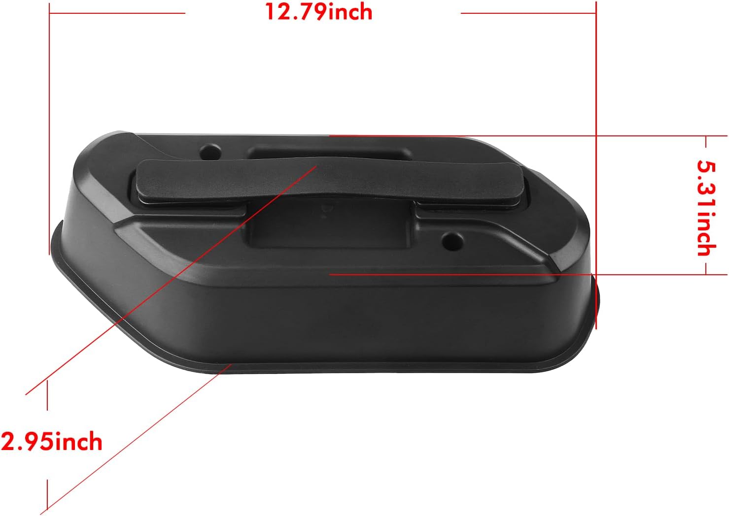 Black Rear Window Grip Handle Compatible with Jeep Wrangler JL 2018-2024/ Jeep Wrangler 4xe