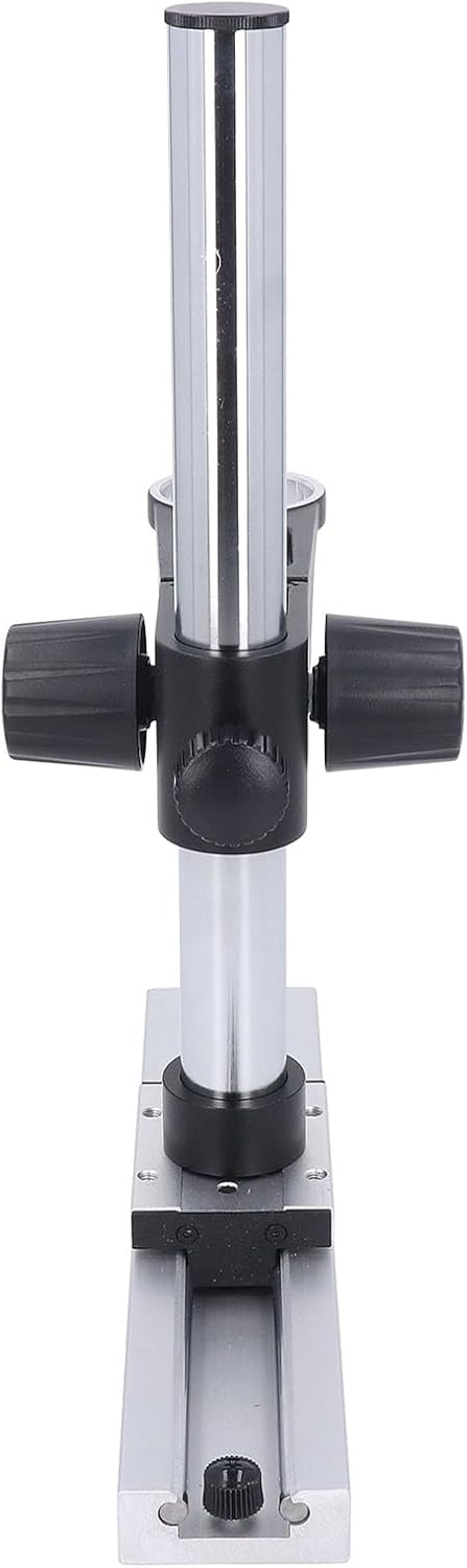 Walfront Adjustable Microscope Stand, Aluminum Alloy and Steel, High Stability for USB Digital Microscopes, 300mm Height for Labs and Home Use