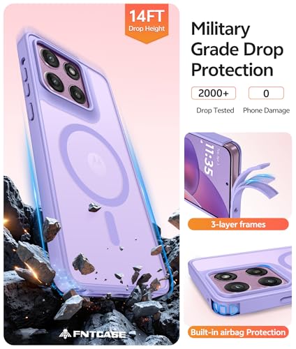 Image of FNTCASE for Moto G Stylus 5G 2026 Case: Motorola G Stylus 2025 Case [Compatible with Magsafe] Translucent Matte Cases with [Screen Protector] Military Grade Shockproof Protective Phone Cover