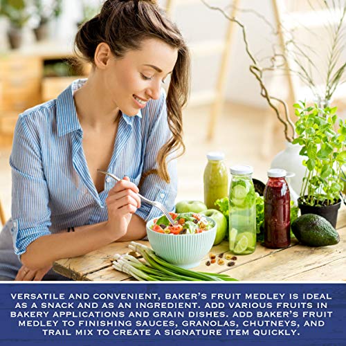 Traina Home Grown Sun Dried Baker’s Fruit Medley - Diced Peaches, Cranberries, Apricots, Pears, Nectarines, And Raisins - Non Gmo, Gluten Free, Value Size(5 Lbs) #TOP4