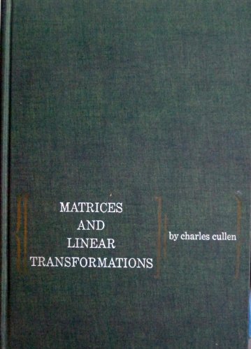 Matrices and Linear Transformations B000LTSR0U Book Cover