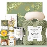 Birthday Gifts for Women Self Care Get Well Soon Gift Baskets, Spa Care Package Thinking of You Gift Set, Sympathy Inspirational Sunflower Christmas Gifts for Women Mom Her Best Friends Sister Wife