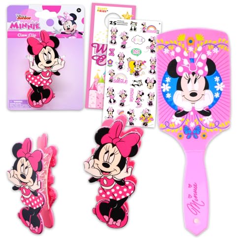 ディズニー ミニーマウス ヘアアクセサリーセット 子供用 - ディズニーヘアブラシ、爪クリップ、その他 | ミニーヘアアクセサリー 女の子用 レディース