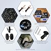4PCS Luggage Wheels Replacement, OD 2 inch/51mm TPU Rubber Smooth Silent Double-Row Spinner Wheels for Suitcase, Trolley Bag, Drawbar, Travel Box Caster Repair, Black