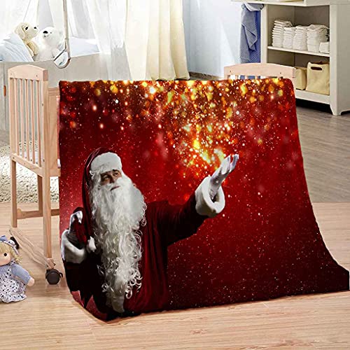 Couverture sofa 3D Père Noël pour des soirées d'hiver cocooning
