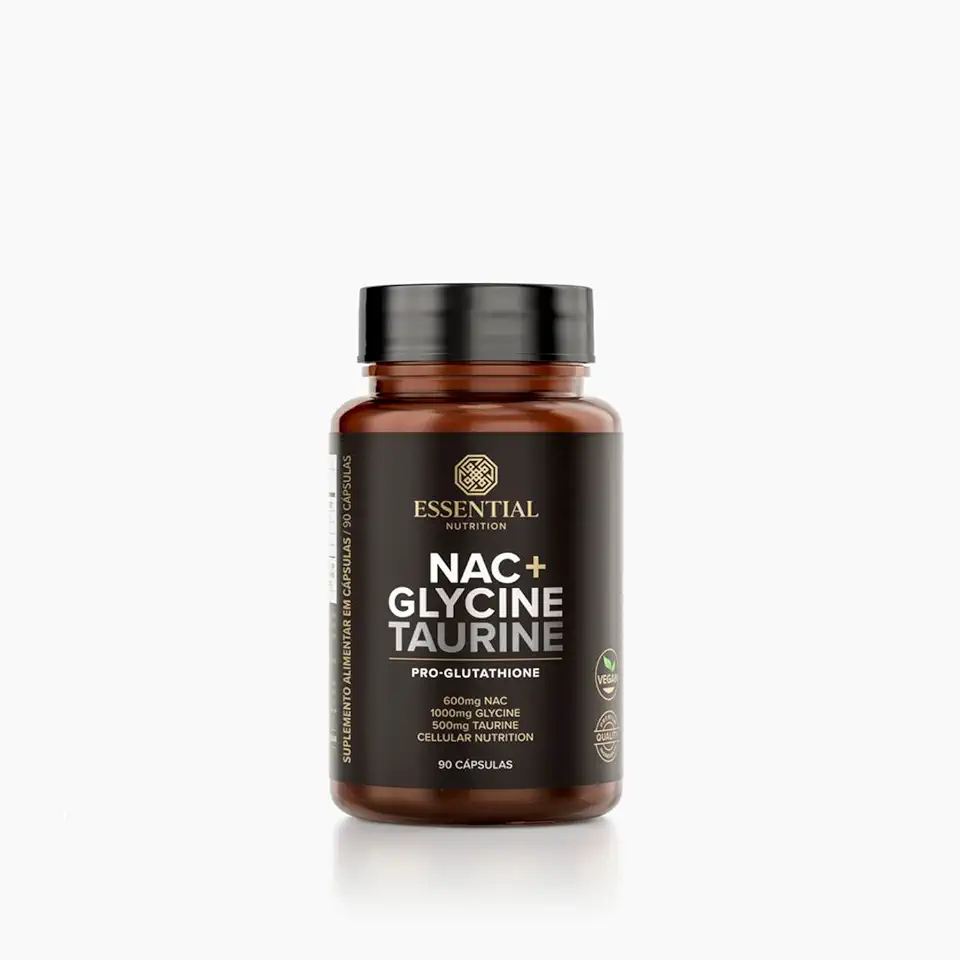 NAC + Glycine + Taurine - 90 Cápsulas - Essential Nutrition